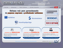 Tablet Screenshot of controlafacil.com.br